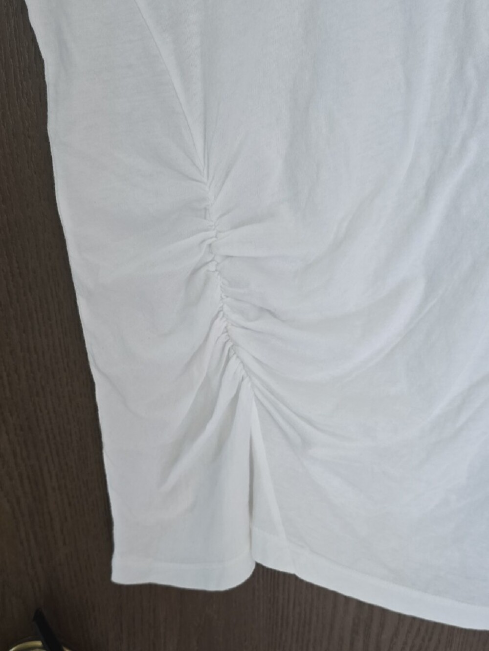 Monrow Classic White Crewneck Tee - Picture 3 of 5